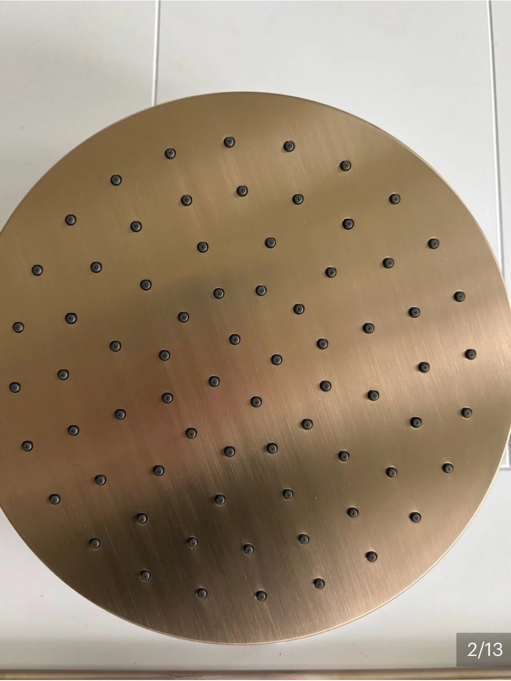 Delta Brushed Bronze Round Shower Head - Bronze Finish